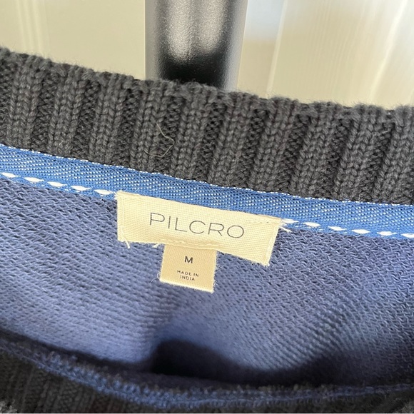 Pilcro Mixed Media Pullover Sweatshirt - Picture 6 of 8